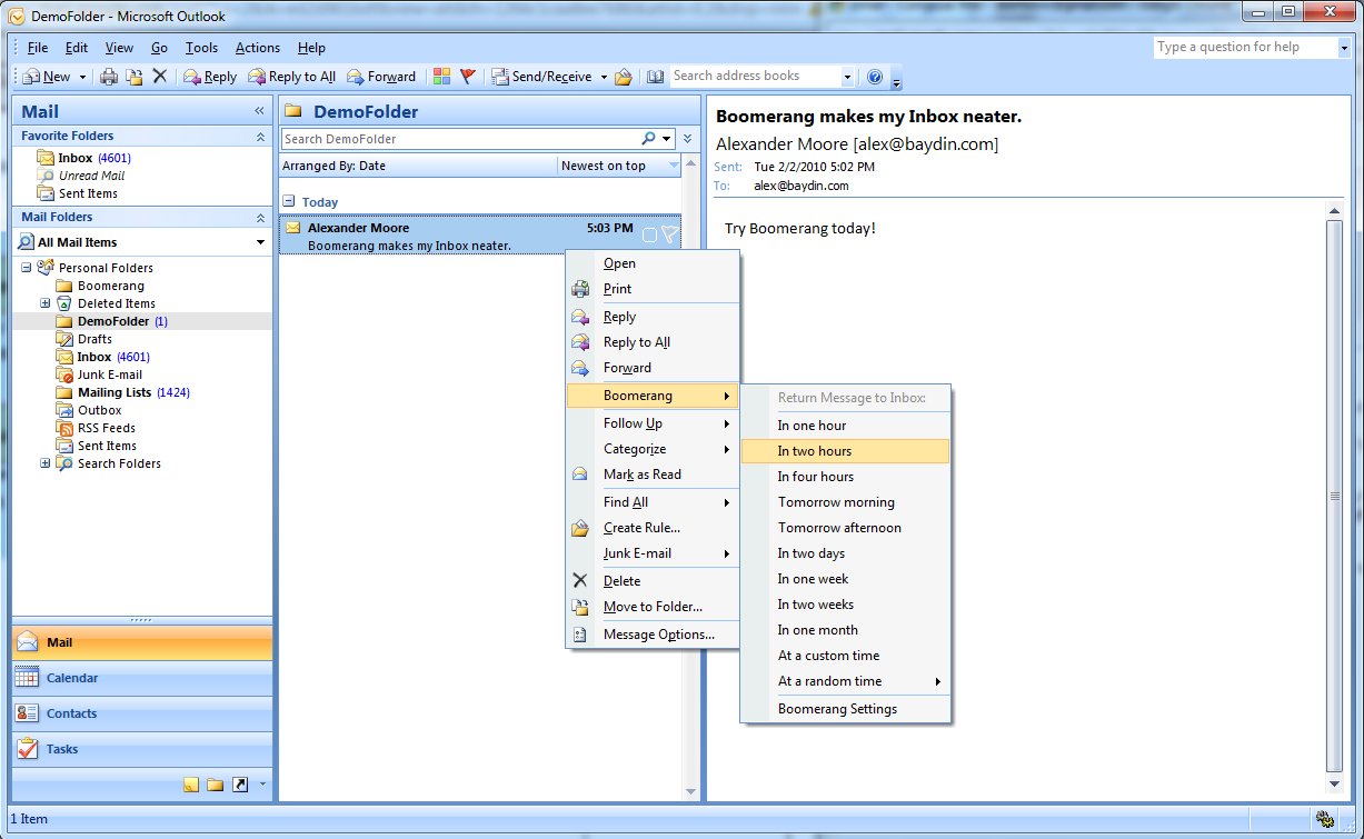 Inbox Zero Made Easy Boomerang for Microsoft Outlook